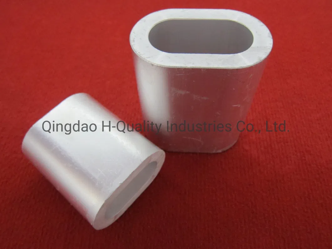 Us Type Aluminium Oval Sleeve for Wire Rope Connecting