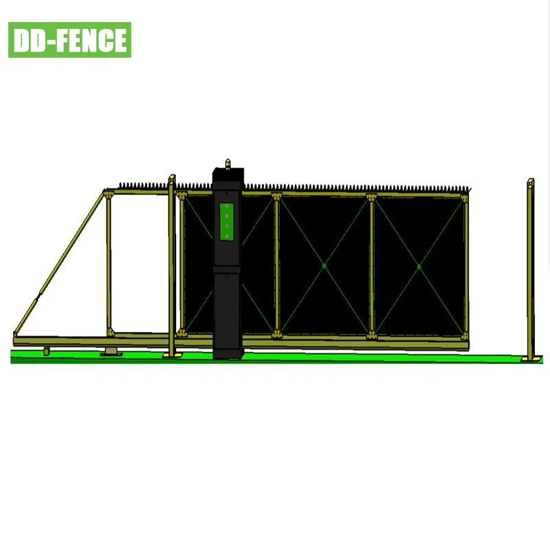 Assemble Type Electric Suspension Sliding Gate, Remote Control, Electrically Operated Gate