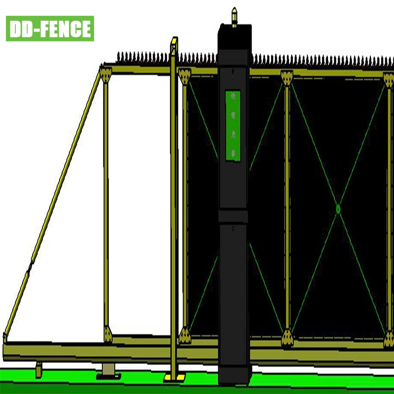 Assemble Type Electric Suspension Sliding Gate, Hot DIP Galvanized