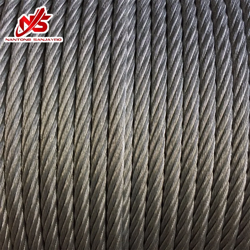 Ungalvanized Lift Wire Rope 8X19s+Iwr Elevator Steel Wire Rope Black Oil Rope Rust-Proof