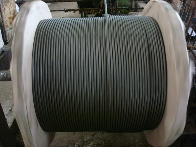 8X36+FC Galvanized Steel Wire Rope Oil Grease Big Diameter Fiber Core