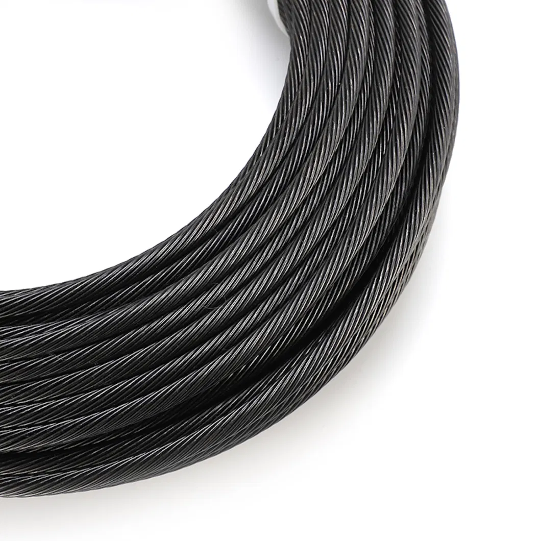 Cable Railing Stainless Steel Wire Rope Treatment with Black Oxide