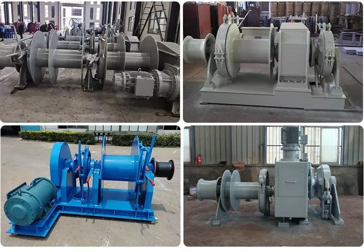 10 Ton Hydraulic Mooring Winch with 250m Wire Rope
