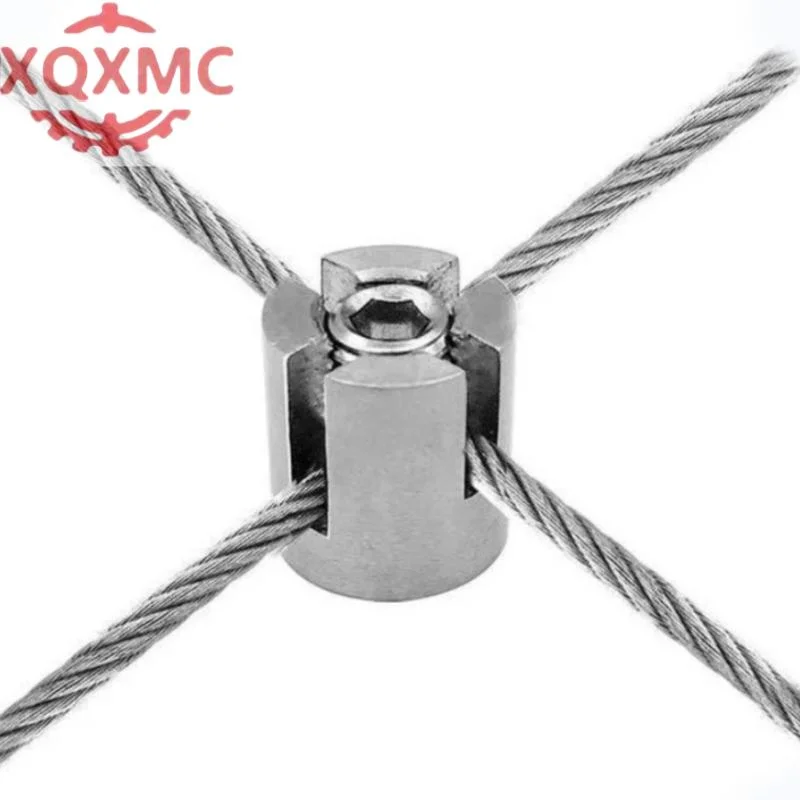 SS316 Wire Rope Clip Stainless Steel Cross Cable Clamps for Cable Railing