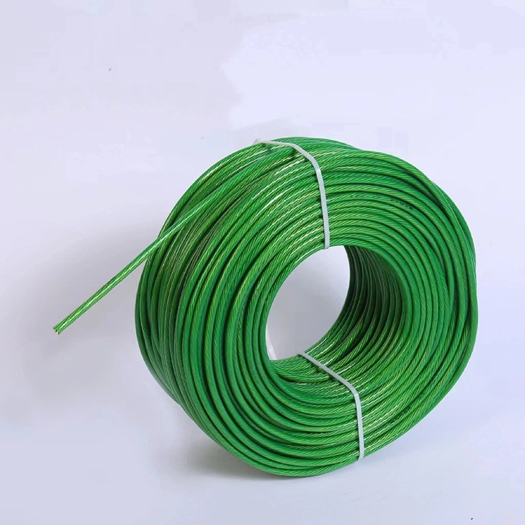 1X7, 1X19 6X7, 7X7, 7X19, Plastic Coated Stainless Steel Wire Rope