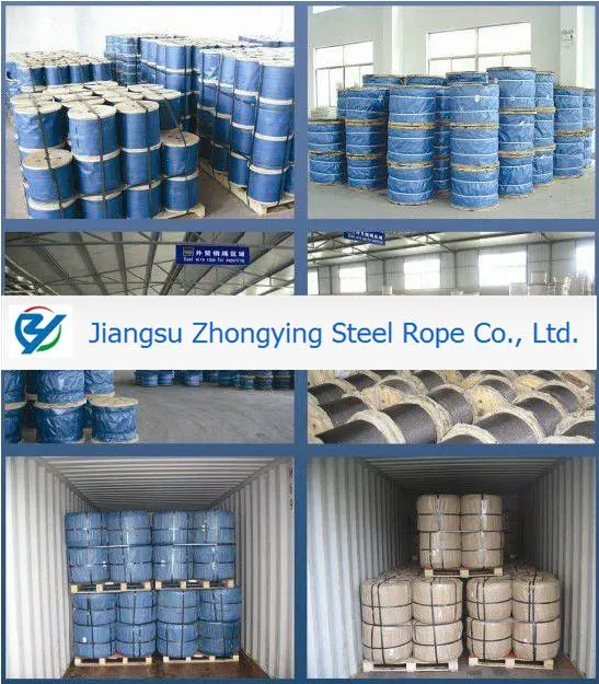 6X37+Iwrc Ungalvanized Line Contacted Steel Wire Rope Various Diameters Manufacturer with Good Quality Low Price