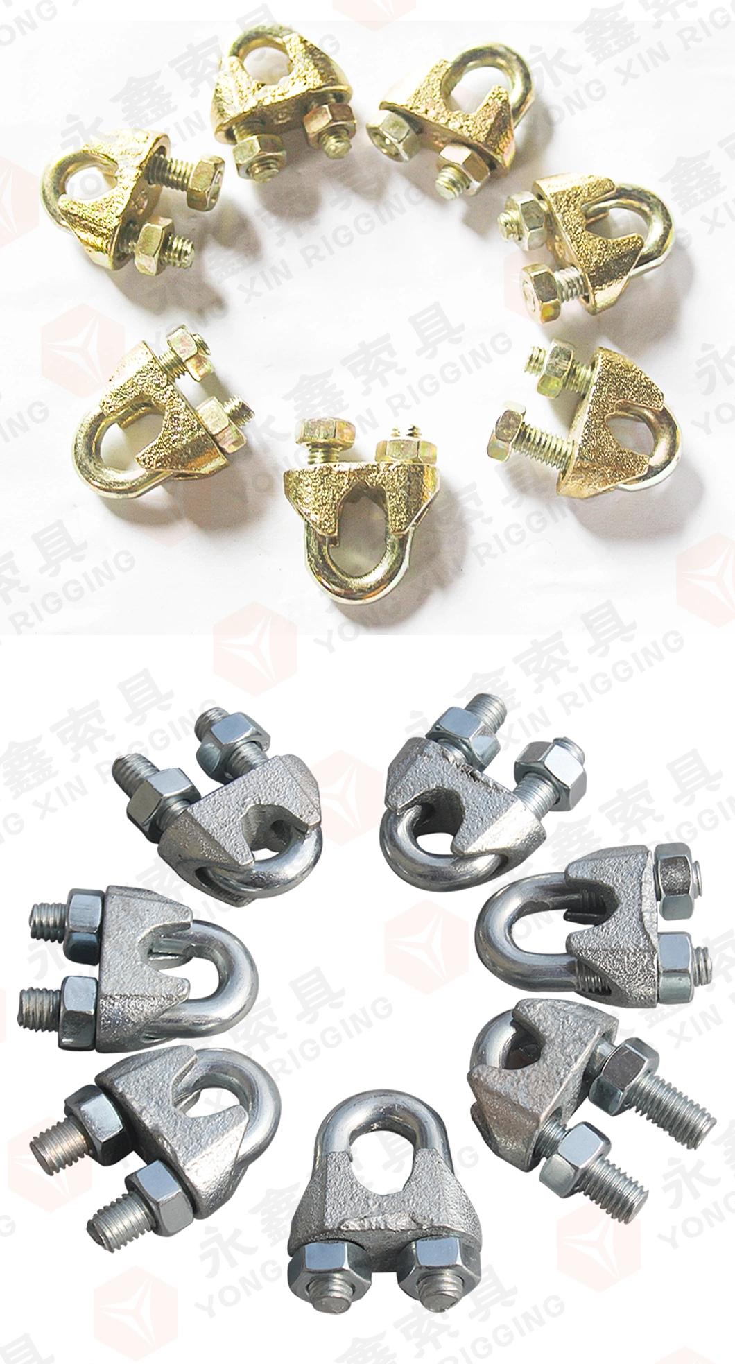 Wholesale 304/316 Stainless Steel Wire Rope Clips DIN741 Hardware Fittings Wire Rope Clamp U-Clamp