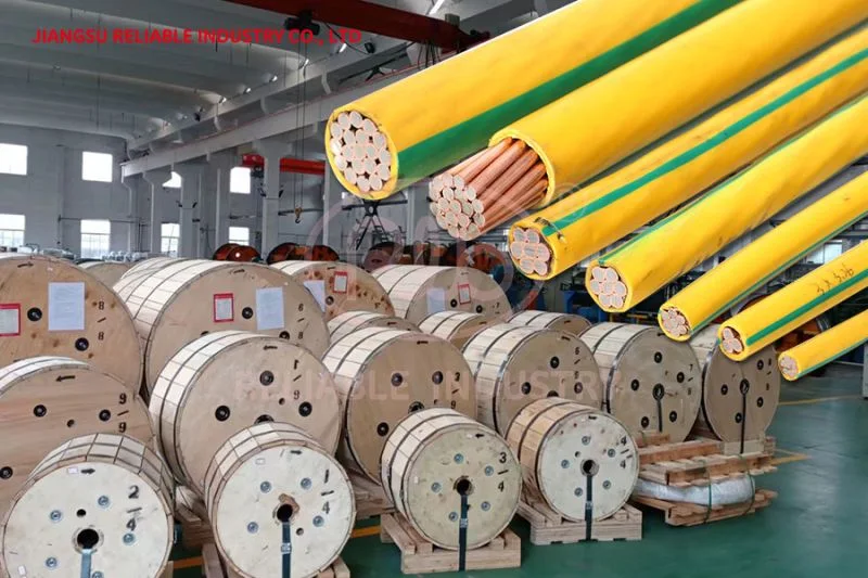 16 ~300mm2 Single Core Copper Clad Steel Strand Wire PVC Insulation Cable for Grounding