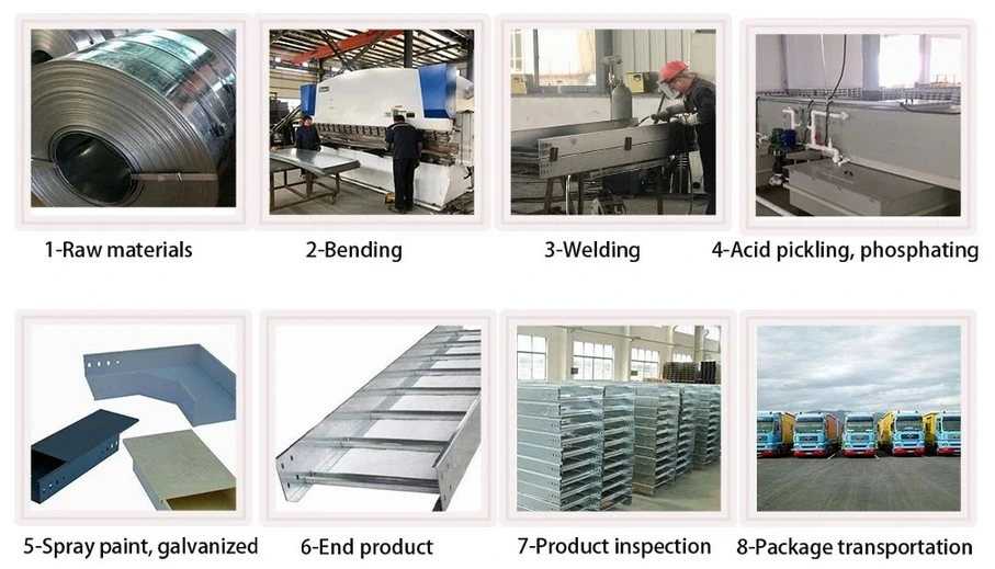 Hot Dipped Galvanized Steel Ladder Cable Tray Manufactured in Zhenjiang