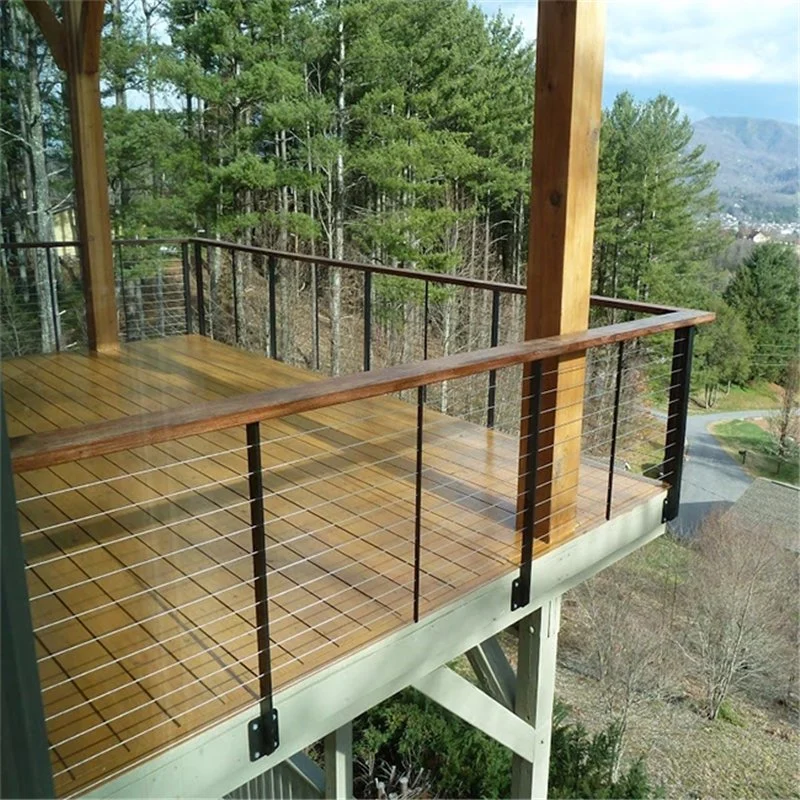 Railing Balustrade with Stainless Steel Wire Rope