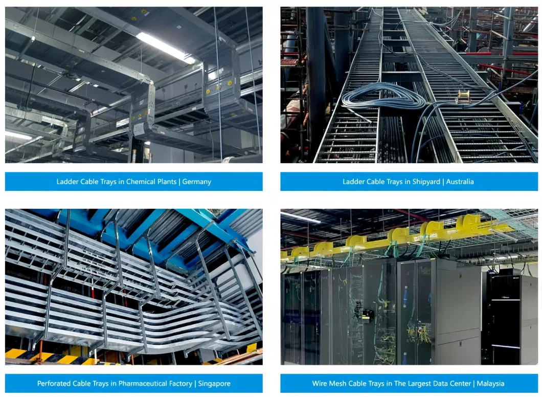 Hot DIP Galvanized Trapezoidal Cable Tray, Stainless Steel Cable Ladder