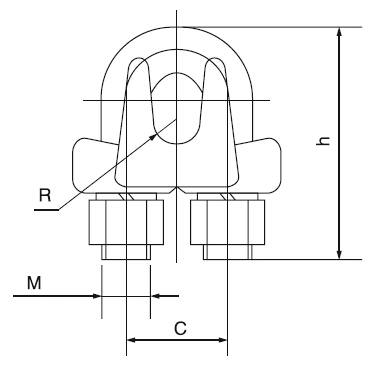 Selling Factory U Bolt Type Electric Cable Connector Clamp Stainless Steel Wire Rope Clip