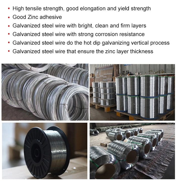 Chinese Supplier 0.8-4.5mm Gi Iron Wire Rope 2.5mm Roll 16 Gauge 18 Gauge Metal Binding Wires Rod Shinning Steel Hot Dipped Galvanized Zinc Wire for Hanger