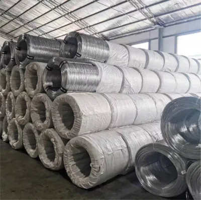 El enlace de la fábrica China de alambre de acero/Electro alambre de hierro galvanizado y alambre de púas/Ate el cable de alambre de acero galvanizado en caliente 12/16/18 el Medidor de alambre galvanizado Electro Gi