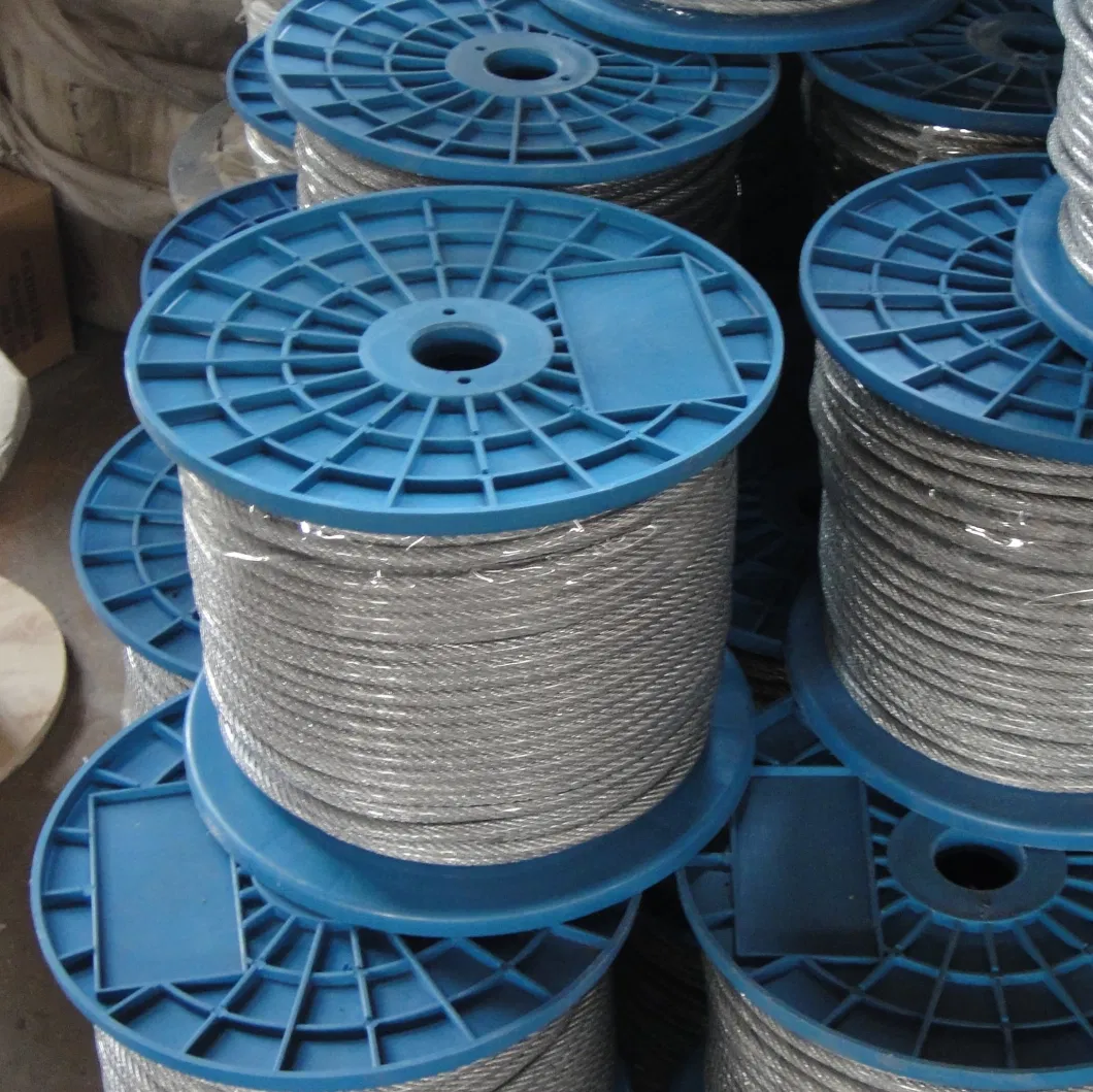 Ungalvanized Oil Rope Carbon Steel 6xk26ws+Iwrc Steel Wire Rope Compacted Cables