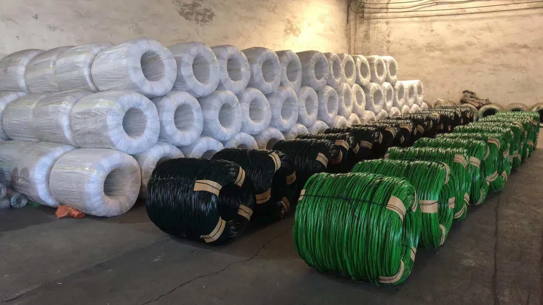 PVC PE Vinyl Covered Steel Wire Coated Iron for Tie Wire PVC Coated Wire