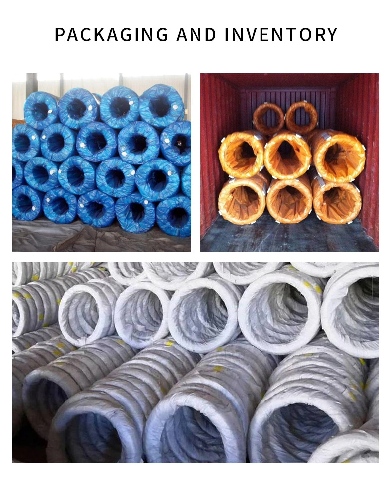 Coated Galvanizad Binding Wire/ Hot Dipped Galvanized Iron PVC Packaging Cutting Galvanized Steel Wire Cable 6mm 7 mm Q1 95 AISI