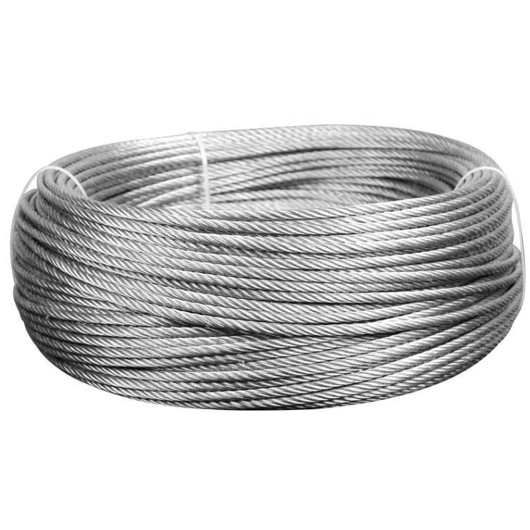 Standard Galvanized Steel Wire Rope Manufacturers High Quality 7X19 Hot Selling Steel Wire Rope Cable for Crane