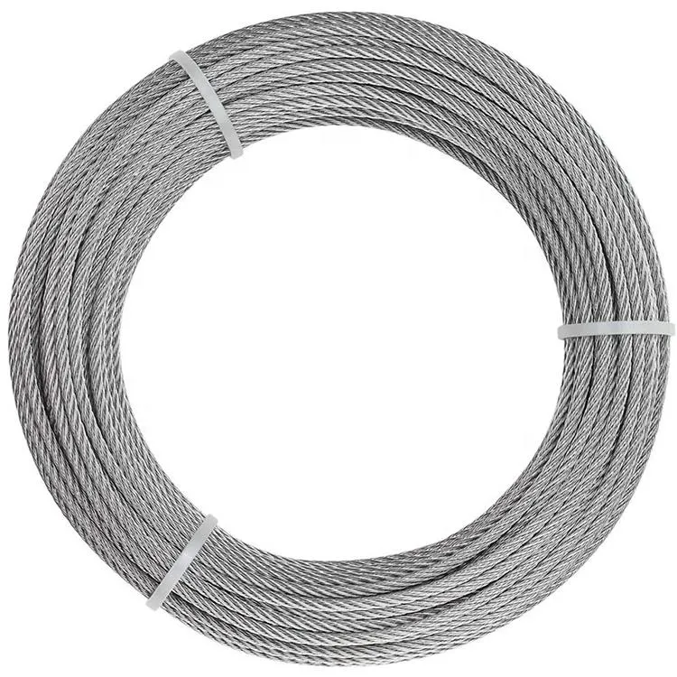 Standard Galvanized Steel Wire Rope Manufacturers High Quality 7X19 Hot Selling Steel Wire Rope Cable for Crane