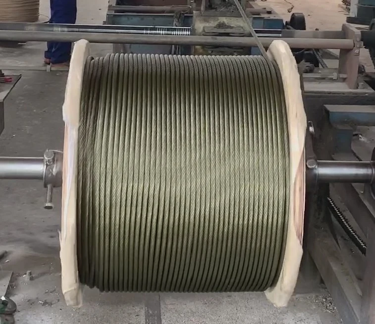 Non-Ratating Galvanized Steel Wire Rope 35wx7 1000m