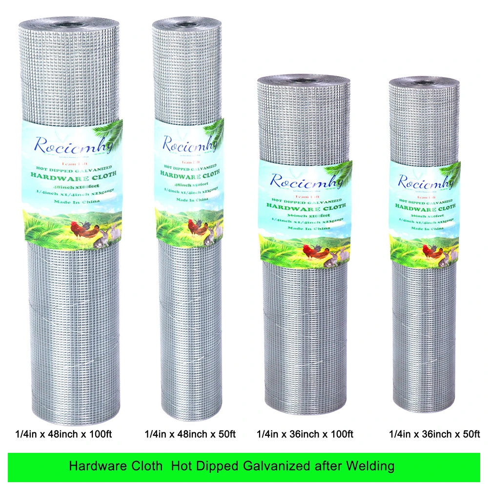 Low Carbon Steel Wire Green Vinyl PVC Coated Welded Wire Mesh Panels Rolls 1in X 1in Welded Wire Mesh for Garden Agriculture Poultry Animal Rabbit Cage