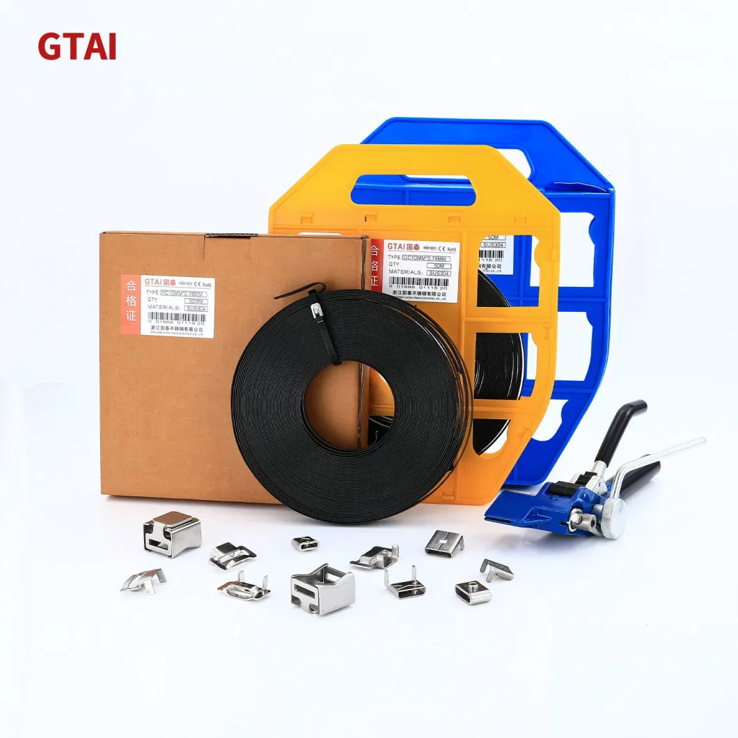 Stainless Steel Cable Tie--Stainless Steel PVC Coated Band Zip Tie