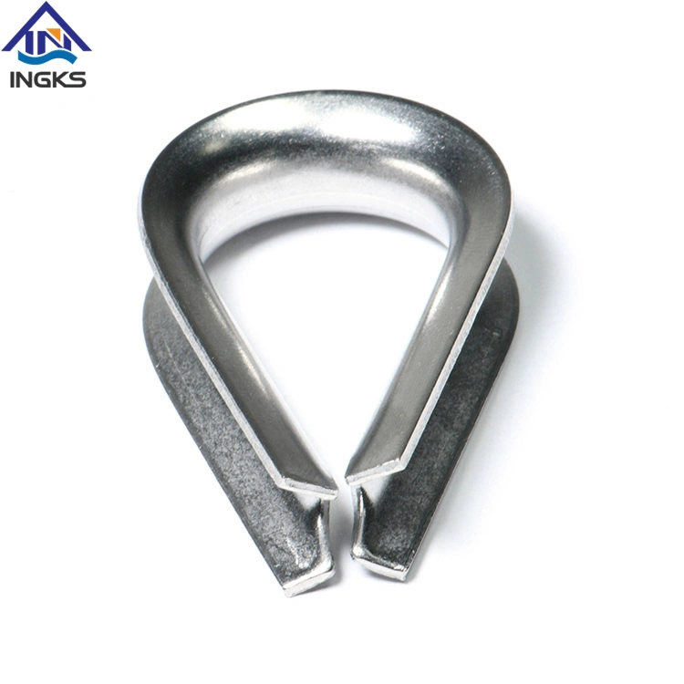 Standard Model on Stock Stainless Steel 304 316 Wire Rope Thimble