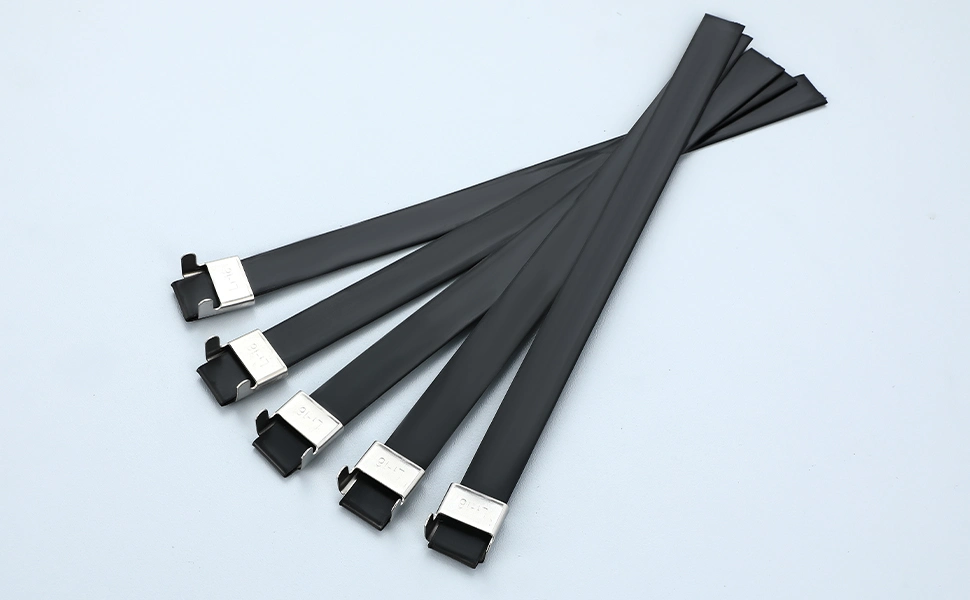 Stainless Steel Cable Tie-304 316 L Type PVC Coated Tie with Wing Lock Zip Tie