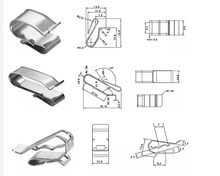 Best Selling Pn-Scc-6s-2 2way Solar Cable Clip Stainless Steel for En50618 Solar Cable