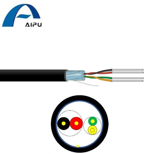 Aipu Audio Cable 2 Pairs 4 Cores Security Safety Control Instrumentation Cables