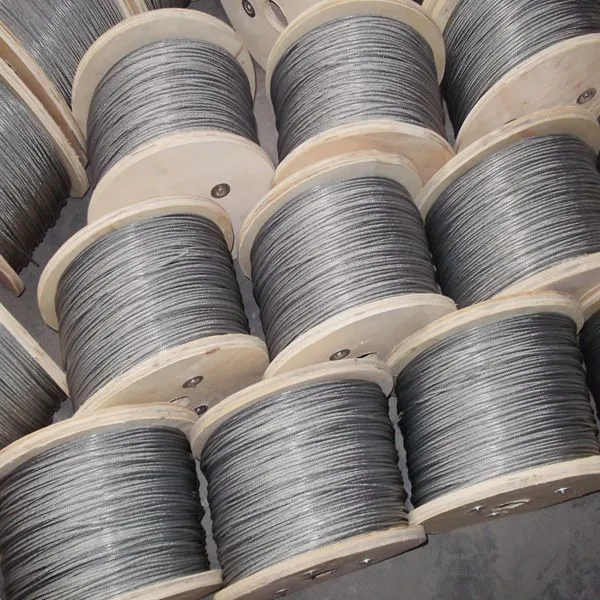 Hot Dipped Galvanized Carbon Steel Black Oxide Stainless Steel Wire Rope