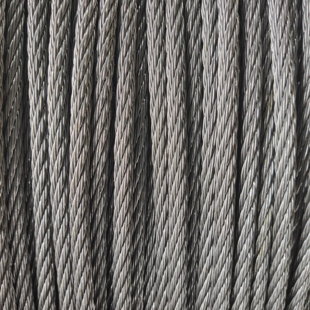 Cable Wire Rope Hot Dipped Galvanized 6X7 DIN 3055 2 - 10mm Fiber Core or Steel Core