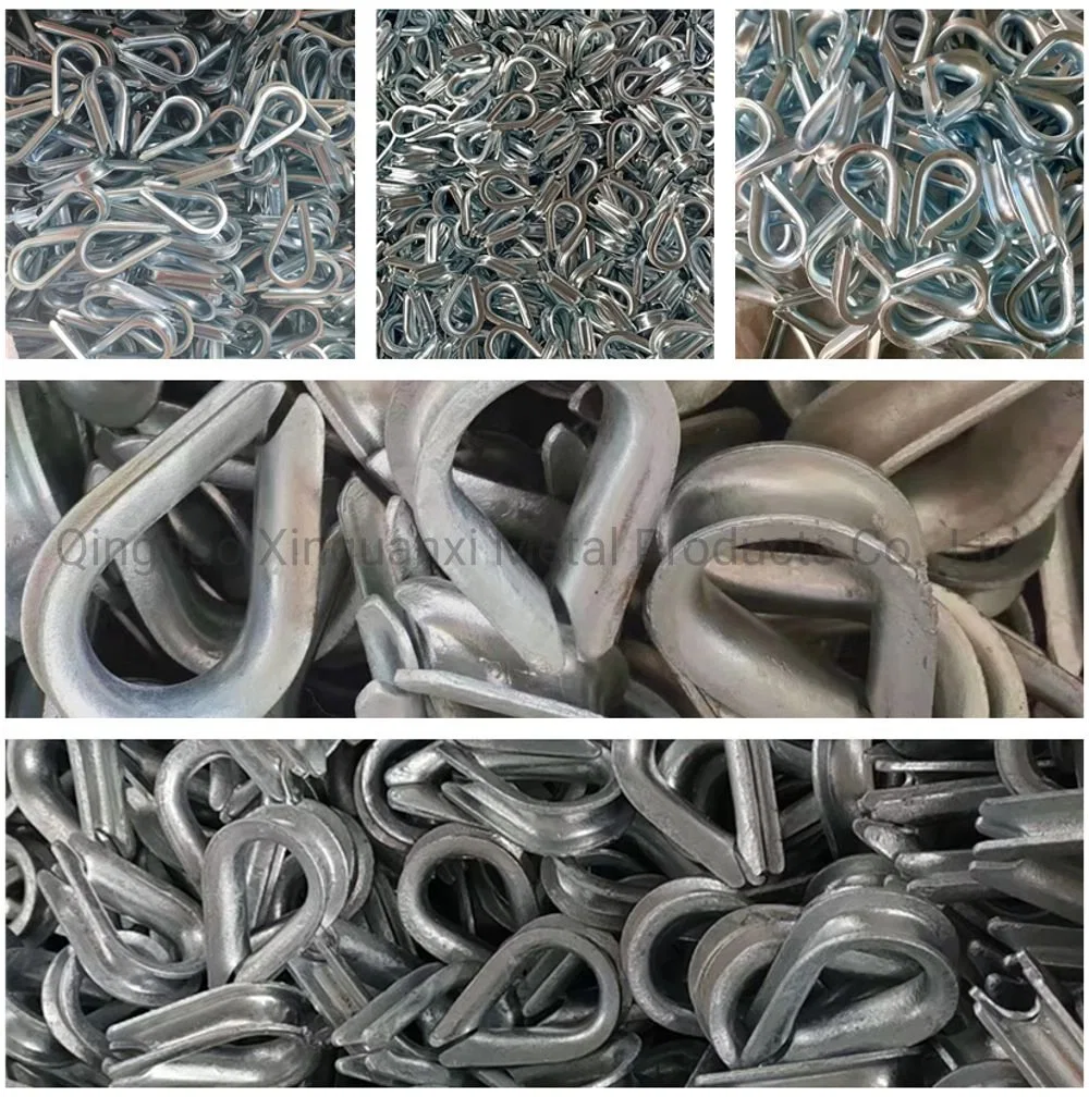 Tube Wire Rope Thimbles Zinc Plated Steel &amp; Stainless Steel