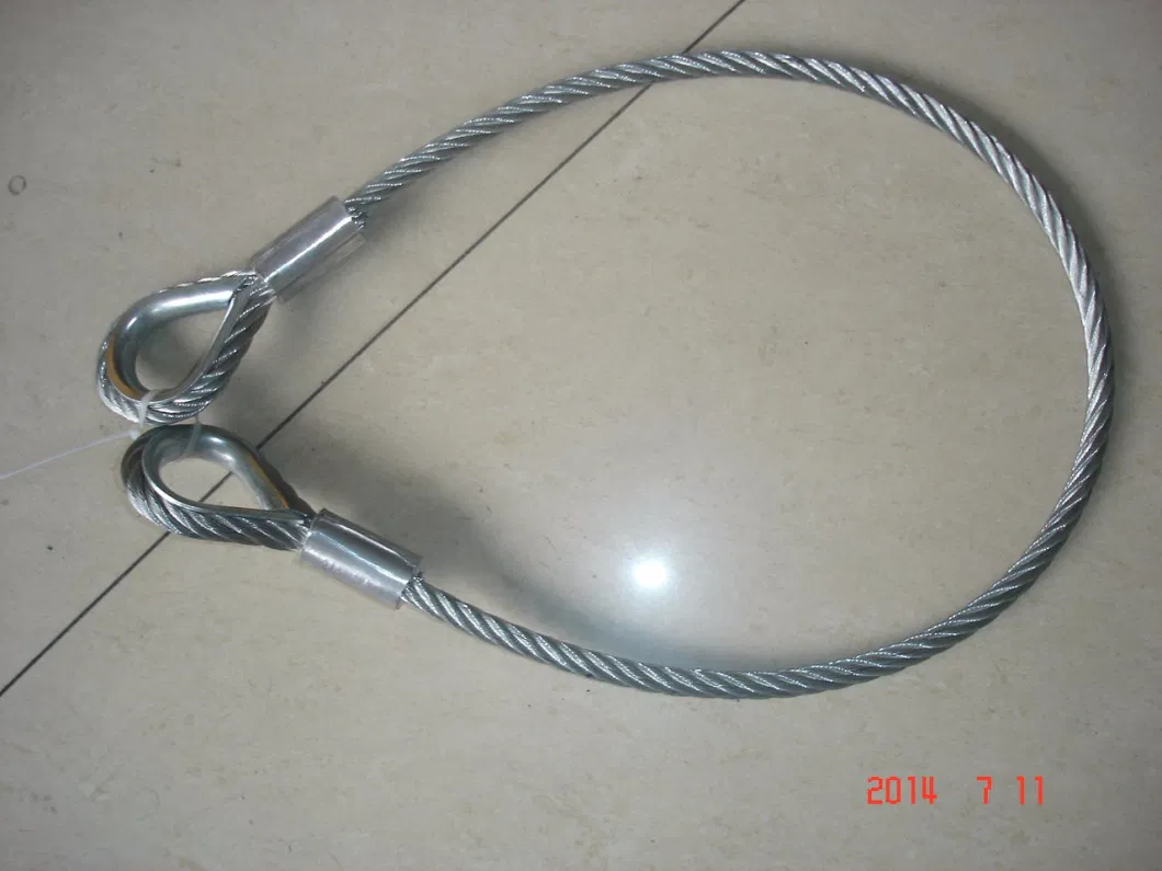 Wire Rope Sling with Solid Pressed Thimble and Ferrule