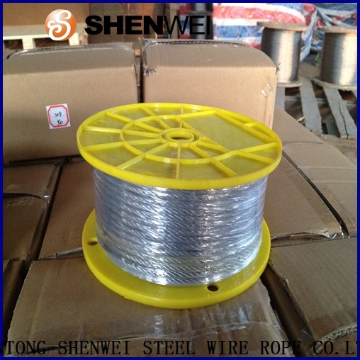 Electric Galvanized 6X7+FC Steel Wire Rope 305m