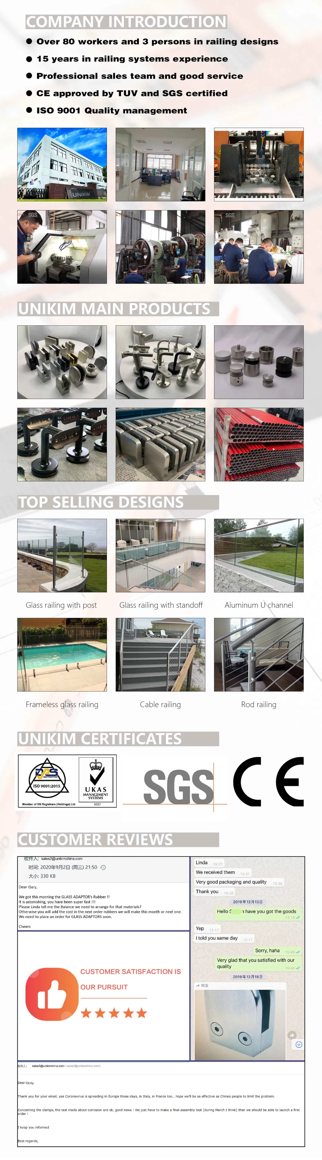 Factory Direct 1/8 3/16 Stainless Steel Staircase Stairs Balcony Wire Rope Cable Deck Railing