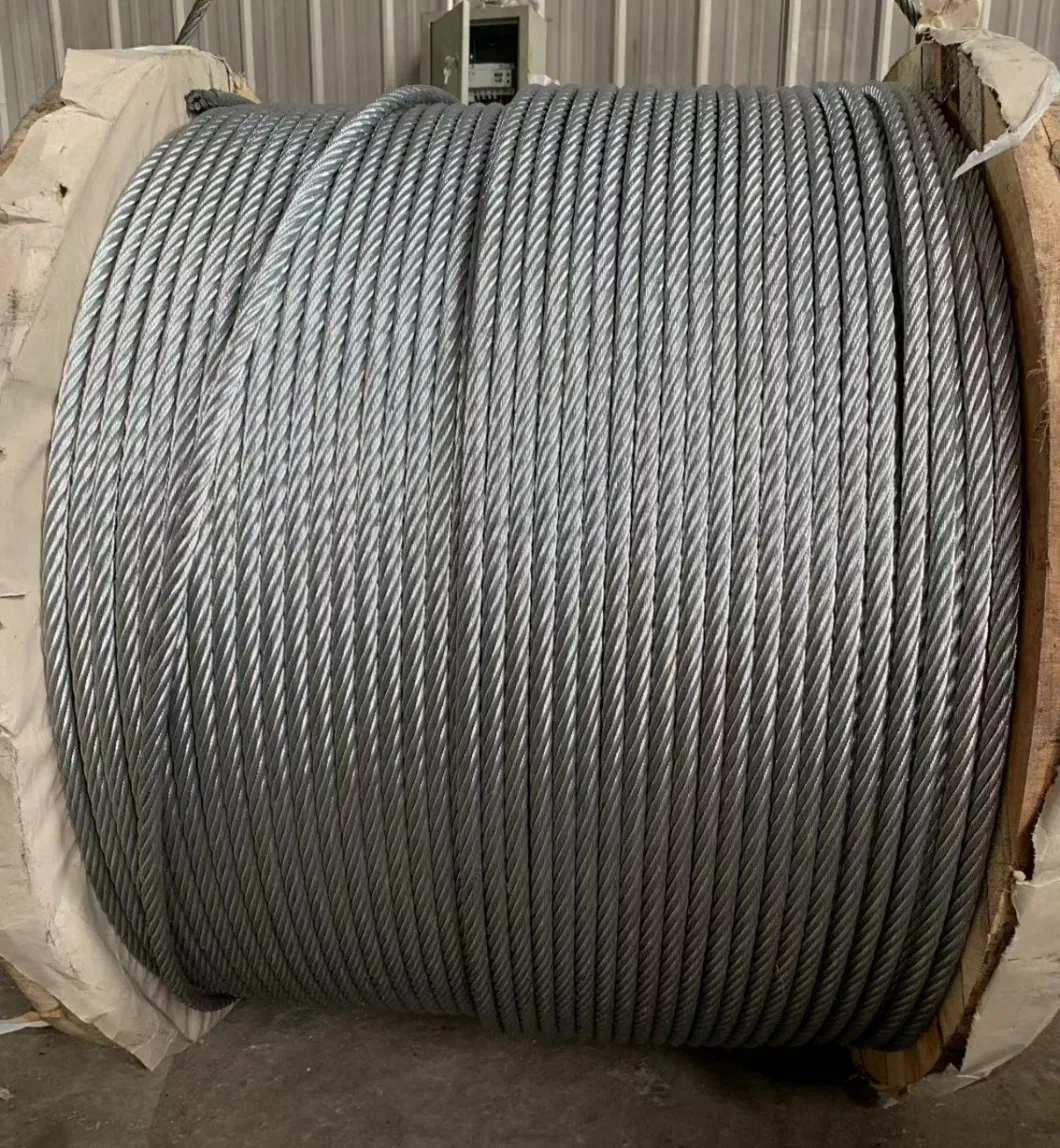 Galvanized Steel Wire Rope Aircraft Cable 7X19 6X19+FC/Iws