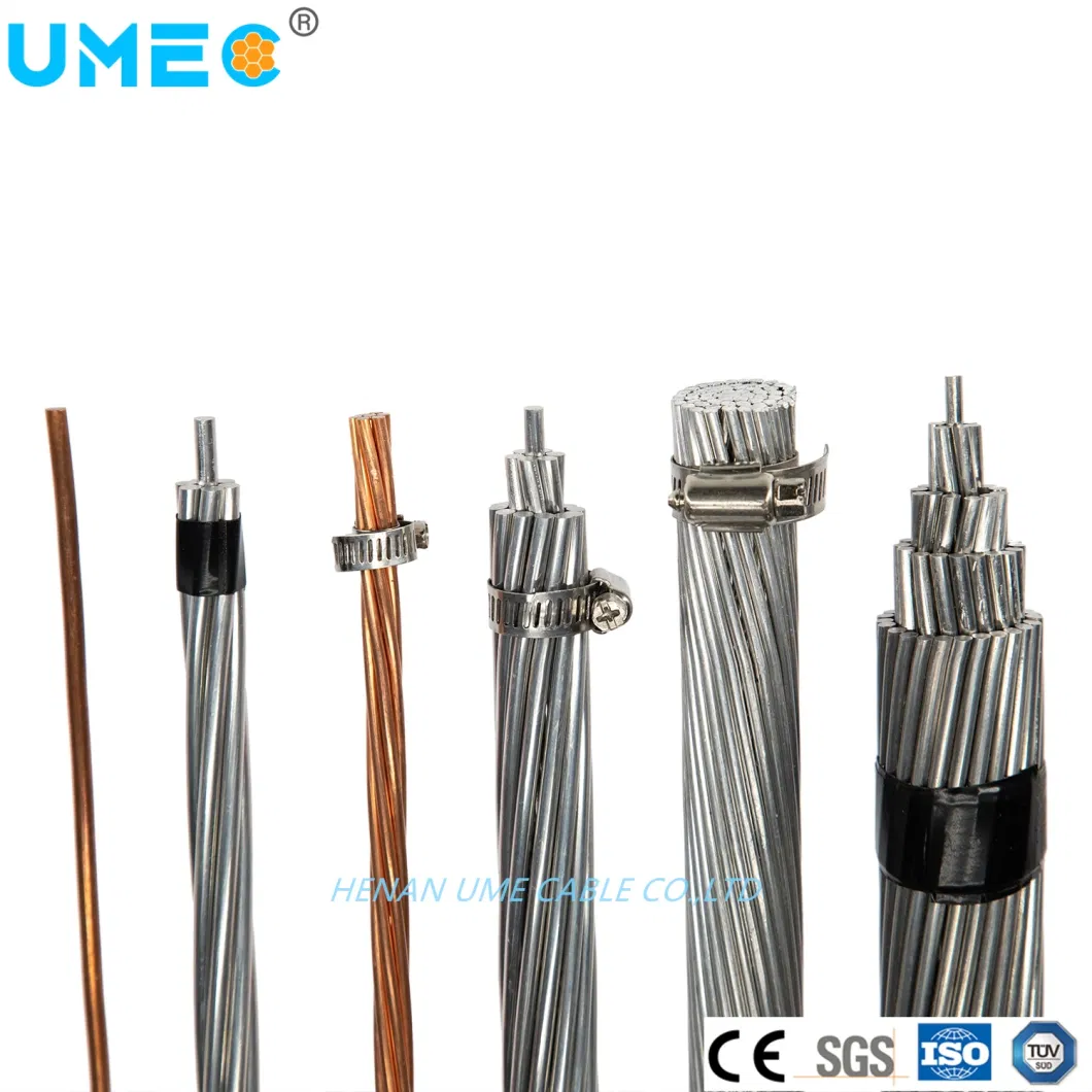 Overhead Distribution/Transmission Line Aluminum Conductor Steel Reinforced Bare ACSR Conductor Power Cable