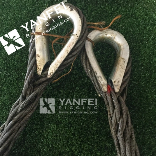 Custom Length Galvanized Steel Wire Rope Sling