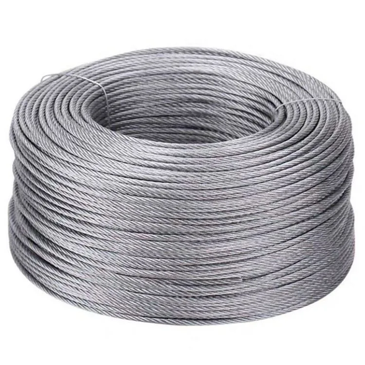 Standard Galvanized Steel Wire Rope Manufacturers High Quality 7X19 Hot Selling Steel Wire Rope Cable for Crane