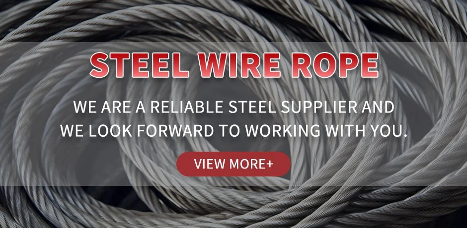 7*7/7*19 1/7&quot; Galvanized/PVC Coated Round Strand Steel Wire Rope/Stainless Steel Wire Rope
