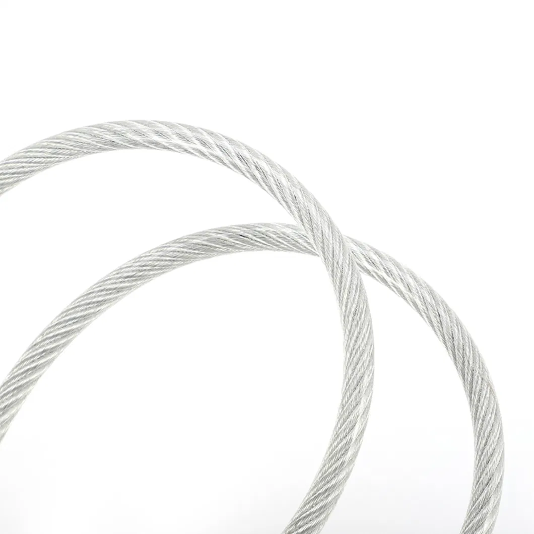 Stainless Steel Wire Cable Galvanized Rope Coated PVC Nylon Material