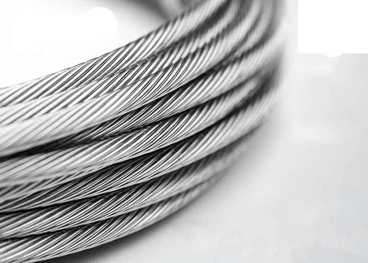 Multi-Layer Carbon or Stainless Steel Wire Rope for Lifting / Steel Cable