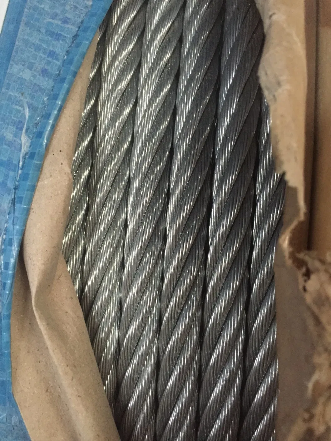 Steel Cables 7X19 Steel Wire Rope 6X19+FC Fiber Core 1870MPa High Tensile Strength