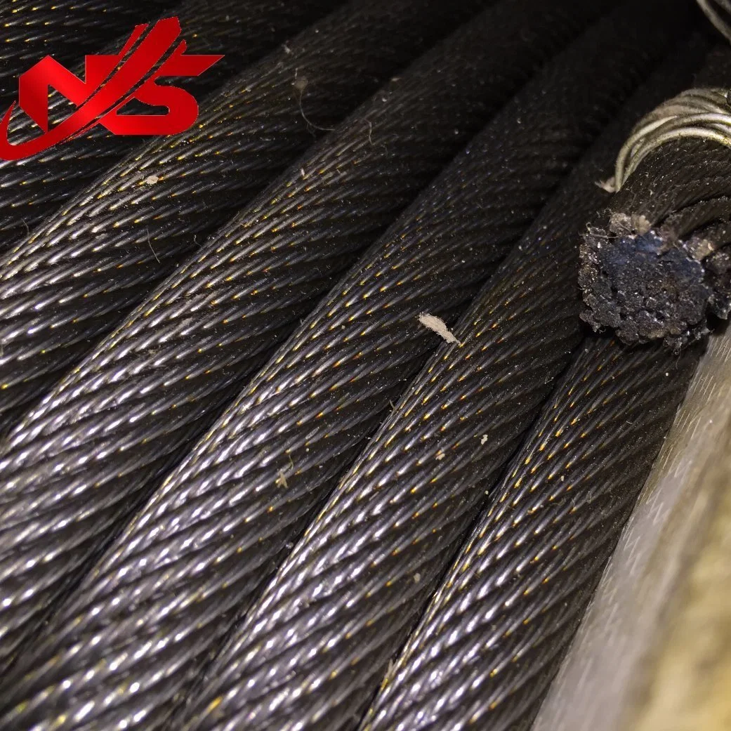 19X7 18X7+Iws Non-Rotating Steel Wire Rope Ungalvanized with Oil Grease