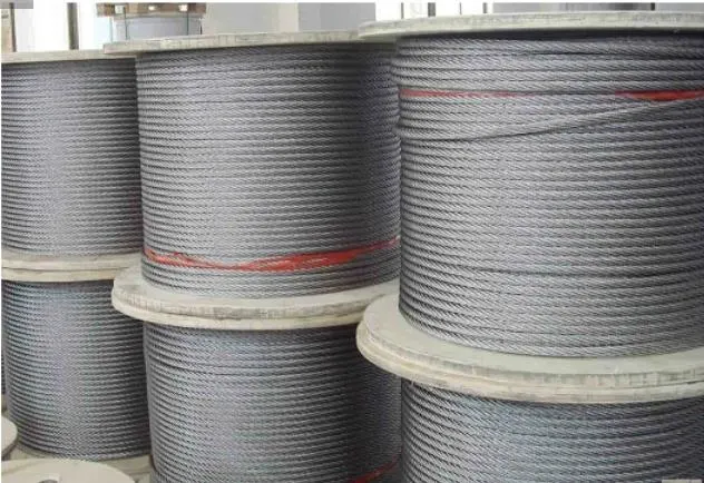 Ungalvanized and Galvanized Steel Cable with Dry Type 6X19 6X36 6X25 Factory Price