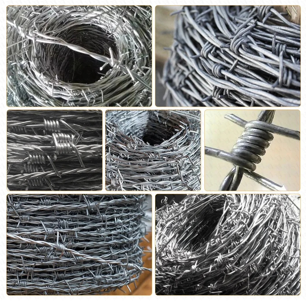 Outlet Barbed Ms Hot Dipped Electro Gi Galvanized Steel Wire with AISI 1008 1006 0.3mm ASTM 6 Gauge in Barbed Wire Electric Cable for Hanger