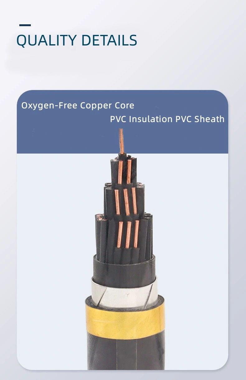 Solid &amp; Stranded Copper XLPE Insulated PVC Sheathed Armoured Electricals Steel Tapes Power Cable Flexible