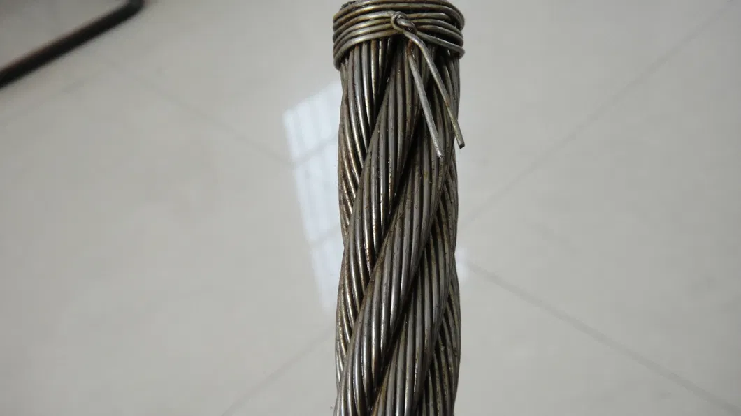 7X19 6X19+FC Electro Galvanized High Carbon Steel Wire Cable Fiber/Steel Core