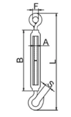 Stainless Steel Fencing Wire Hook Eye Jaw Wire Rope Cable Fitting Rigging Hardware Turnbuckle